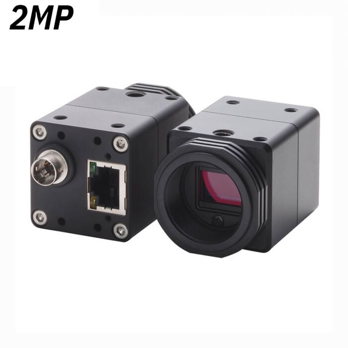 Omron STC-CMB2MPOE (STCCMB2MPOE) 2MP GigE, Monochrome Camera (CMOS Sensor: CMV2000) Main Image Front and Back Omron STC-CMB2MPOE (STCCMB2MPOE) 2MP GigE, Monochrome Camera (CMOS Sensor: CMV2000) Main Image Front and Back