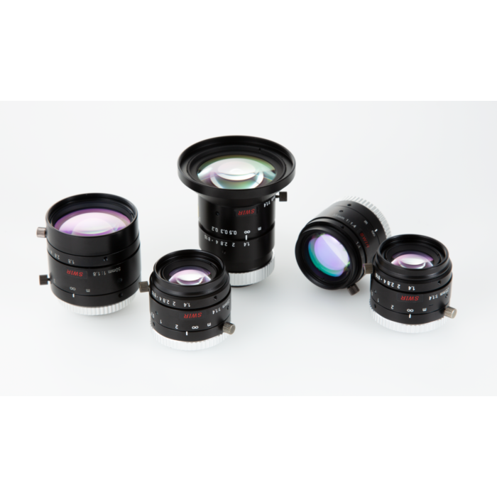 VS Technology VS-3514H1-SWIR Front View Angled Group Lens Image