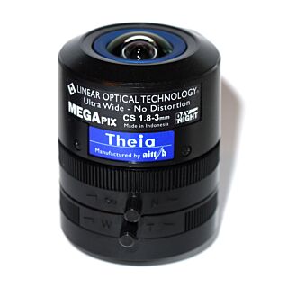 Theia SL183M 1/2.3” format, Manual iris, CS mount Lens