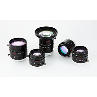 VS Technology VS-0618H1-SWIR Front View Angled Group Lens Image