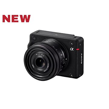 Sony ILX-LR1 Front Angle View Of Camera Lens Attached With New Banner on top left