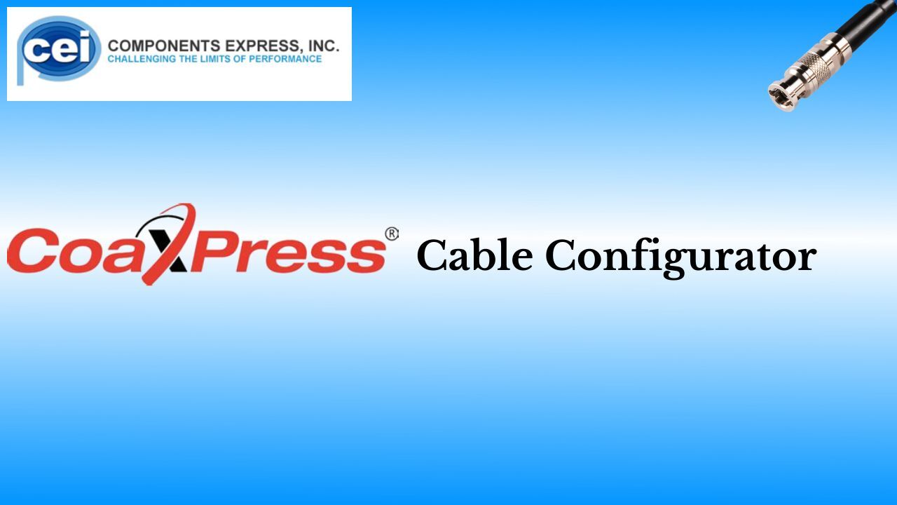 CoaXPress Cables